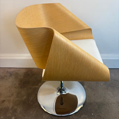Nastro Bentwood Oak Swivel Chair by G. D. Harcourt, Sku 033929