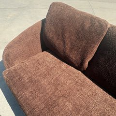 Thayer Coggin 3 Piece Chenille L Shaped Sectional Sofa, Brown, Sku 033633