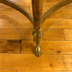 La Barge Coffee Table, Brass, Oval, Glass, Sku: S32148