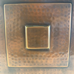 Table Lamp with Dimpled Copper Base, Sku 033860