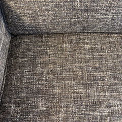 Essentials by Century Charcoal Tweed Armchair w/ Notched Style Track Arm & Bottom Trim, Sku 033784