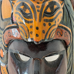 Totem Style Mask, Wood, Hand Carved, Sku: 033063