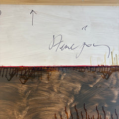 Original Art Work By Steve Joy Mixed Media on Wood Panel Intended for Horizontal Installation, Sku 034163