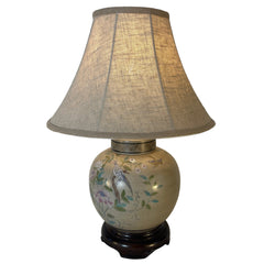 Wildwood Table Lamp, Crackle Finish on Porcelain, Bird and Floral Motif, Sku: 033428