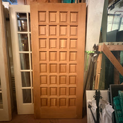 32 Panel Solid Pine Wood Door, Undrilled and Unfinished, Sku 033767