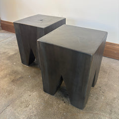 Stool, V Notched Stump Side Table or Stool, Sku: 033446