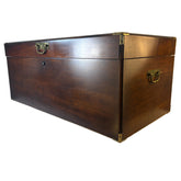 Lane Cedar Chest with Key, Brass Hardware, Casters, Walnut Finish, Sku 033498