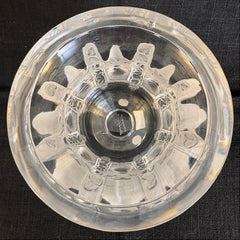 Lalique Dampierre Crystal Vase Bird and Laurel Wreath Motif, Sku 033828