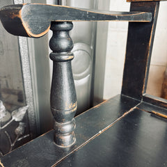 Athens Table Co. Colonial Style Oak Storage Bench, Distressed Finish, Sku: 033746