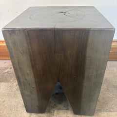Stool, V Notched Stump Side Table or Stool, Sku: 033446