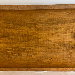 Antique Wood Dough Trough with Paddle Like Handles Handcrafted, Sku 033909