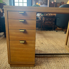 Precedent by Drexel Designed by Edward Wormley Desk w/ Glass Protector, Sku 033896