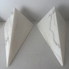 Art Deco Style Diamond Shape Alabaster Wall Sconce, Off White, Sku: 033073