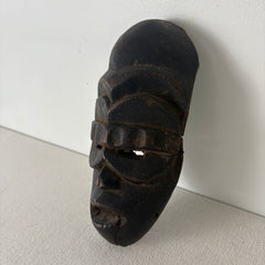 Small Black Wood Tribal Mask, Sku: 033058