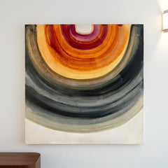 Original Painting "Rainbow" by Sunny Gibbons, Mixed Media on Wood Panel 2026, Signed, Sku 033808
