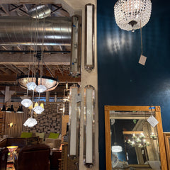 Ralph Lauren Wall Sconce Light, Nickel, Narrow, Tall, Sku: 033390