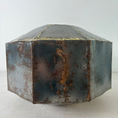 Metal Octagonal Urn with Cat Stopper, Sku: 033083