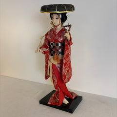 Nishi Company Silk Keisha Doll Handcrafted in Tokyo Japan, Sku 033830
