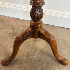 Alexander Theodore Parlour Table w/ Embossed Leather Top, Sku 033844