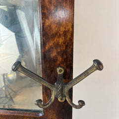 Hall Tree with Hooks, Storage Bench & Mirror, Sku: 033107
