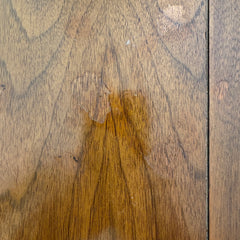 United Furniture Triple Dresser Walnut Finish Faceted Design Detail, Sku 033877