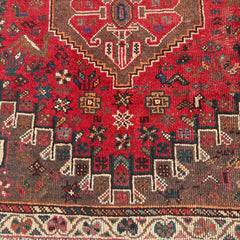 Persian Wool Rug, Hand Knotted, Rust Brown and Taupe, Sku 033462