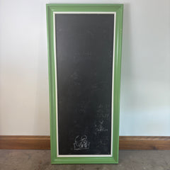 Chalk Board Framed in Green Painted Particle Board, Sku: 033077