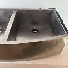 Zline Double Basin Stainless Steel Apron Front Sink, Sku: 033086