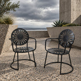 Pair of Terrace Store, Wisconsin Union Garden Chairs, Metal, Sku 034050