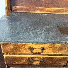 Primitive Possum Belly Wood/Metal Flour Bin Hutch, Sku: 033447