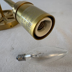 Visual Comfort Chapman & Myers "Polaris" Brass Wall Sconce, Sku: 033495