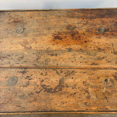Primitive Table with Rustic Patina and Peg Leg Construction, Sku 033507