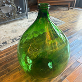 Green Glass Demijohn Bottle, Sku 033952