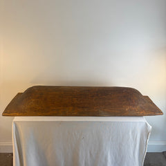 Antique Wood Dough Trough with Paddle Like Handles Handcrafted, Sku 033909