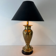 Frederick Cooper, Brass Lamp, Urn Style w/ Black Shade & Gold Liner, Sku: 033363