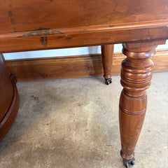 Wooton Rotary Oak Desk, Rotary Cabinet on Right Side, Gallery Rail Front Edge, Sku: 033527