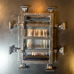 Exterior Door in Frame "Speak Easy" Includes all Hardware, Sku 033343