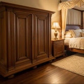 Antique European Solid Oak Wardrobe, Sku: 033565