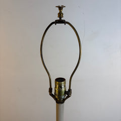 Stifel Brass Floor Lamp Vintage with Round Glass Tabletop, Sku 033661