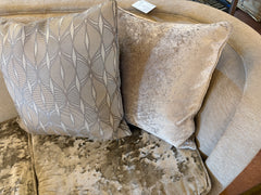 Caracole Sofa Pale Gray Velvet Fabric, Sku 03390