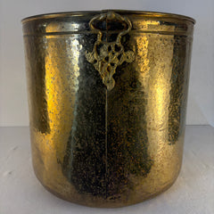 Large Brass Planter or Wood Barrel, Sku:033437
