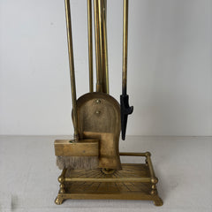 Brass Golf Themed Fireplace Five Piece Tool Set, Brushed Brass, Sku 033085