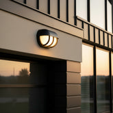 BEGA Wall Luminaire Shielded Crystal Glass Exterior Light Fixture, Sku 033652