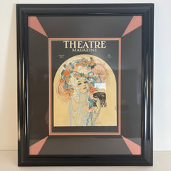 Framed Theatre Magazine Print by Homer Conant, January 1923, Sku 033757
