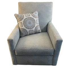 Rowe Furniture Carlyn Upholstered Swivel Glider with Coordinating Pillow, Sku 033801