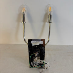 Visual Comfort Thomas O'Brien Hulton 2 Arm Sconce Nickel Finish & Paper Shades, Sku 033881