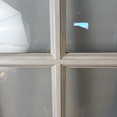 Pair of French Doors Painted, 10 Glass Panels Each, White, Sku 033348