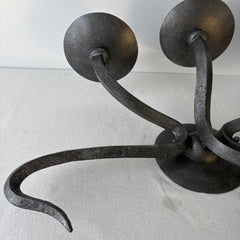 Wall Sconce, Three Arm, Serpent Like Design, Pewter Finish, Sku: 033334