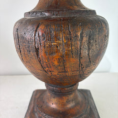 Pair of Uttermost Faux Wood Table Lamps with Shades, Sku: 033081