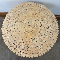 McGuire Sheaf of Wheat Round End Table, Bamboo, Sku: 033357
